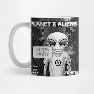 Retro 80's Alien Sci Fi Comic Book Style Mug